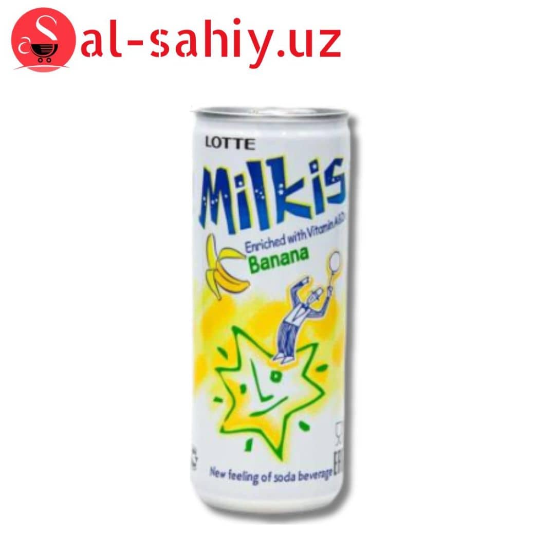 LOTTE MILKIS "Банан" 250мл ж/б 1