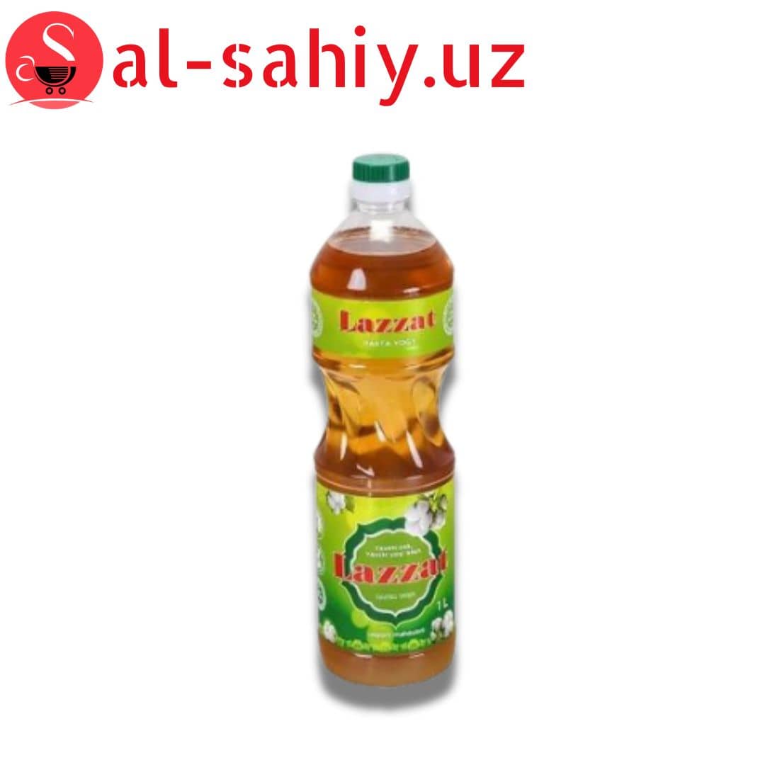 Масло хлопковое "Lazzat"1 л 1