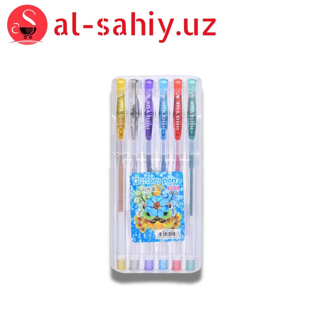 Ручки HAO YOE Glittery pen STX-6 1