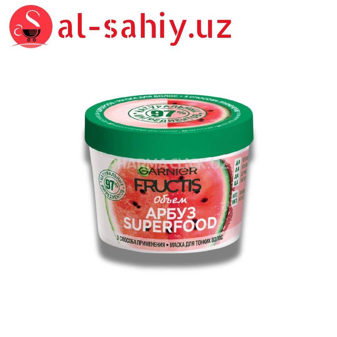 FRUCTIS МАСКА ДЛЯ ВОЛОС 3 В 1 SUPERFOOD АРБУЗ, 390 МЛ¶ 1