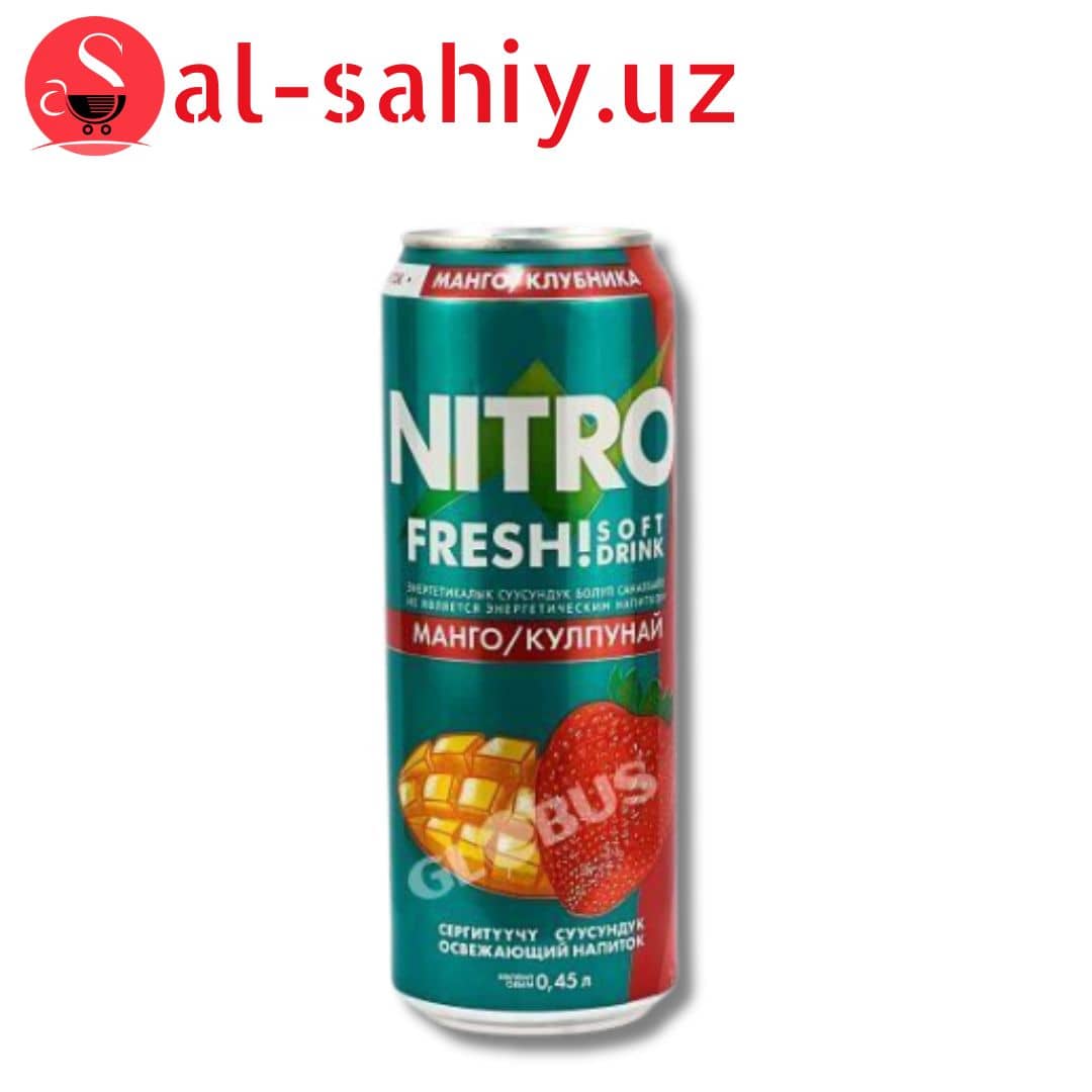 Напиткок "NITRO FRESH" Манго+клубника  0,45л 1