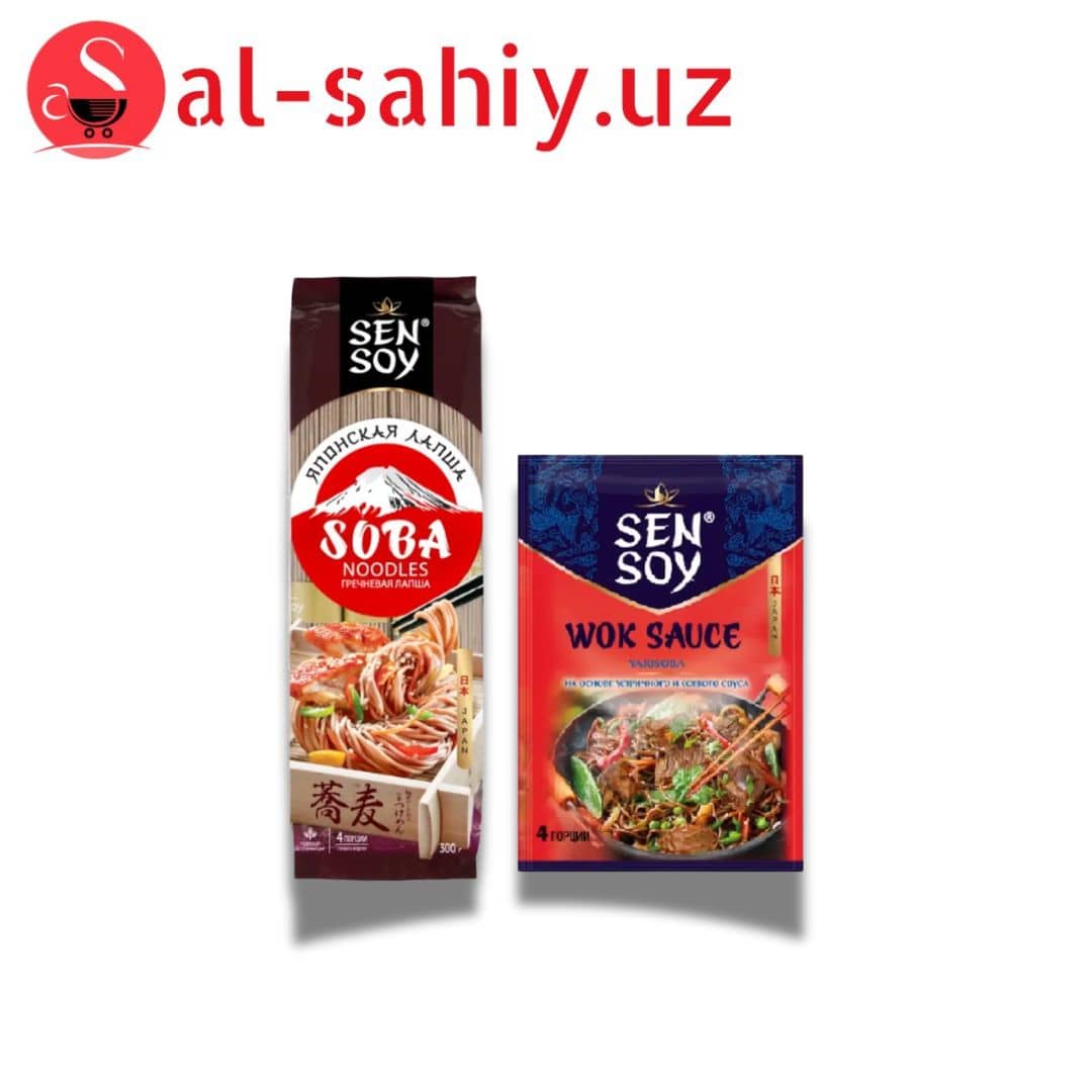 Макаронные лапша гречневая SOBA  300гр 1