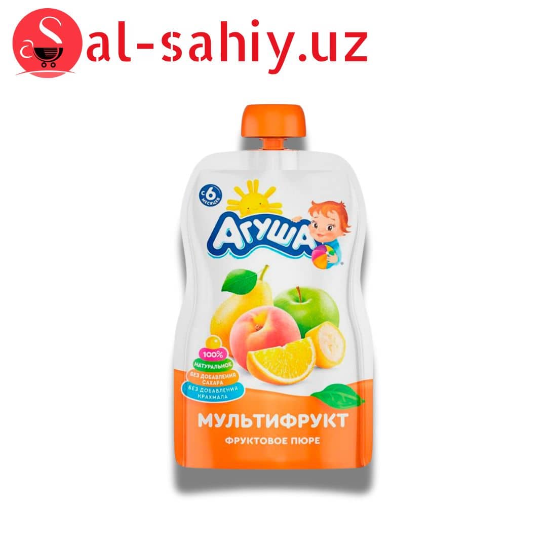 Фруктовое пюре "Агуша" "Мультифрукт" 90г 1