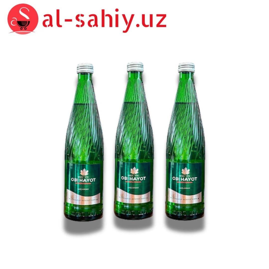 Минеральные воды "Obi hayot" газланган 0,33л 1