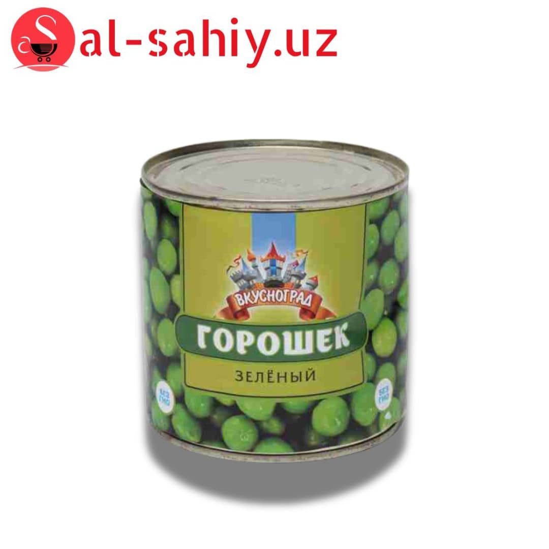 Горошек зелёный Вкусноград ж.б 400 гр 1