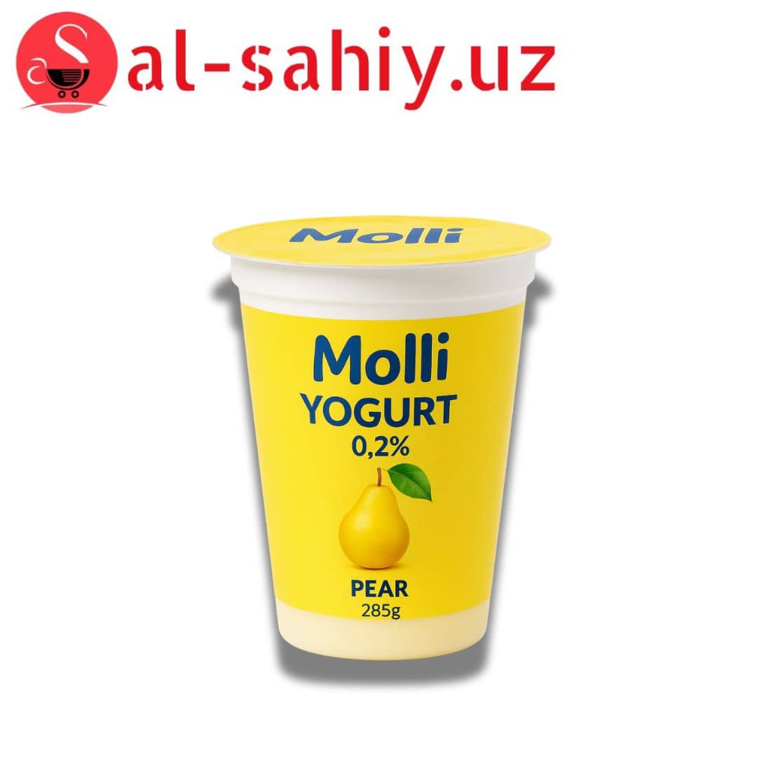 Йогурт "Molli"  0,2%  со вкусом груша  285гр 1