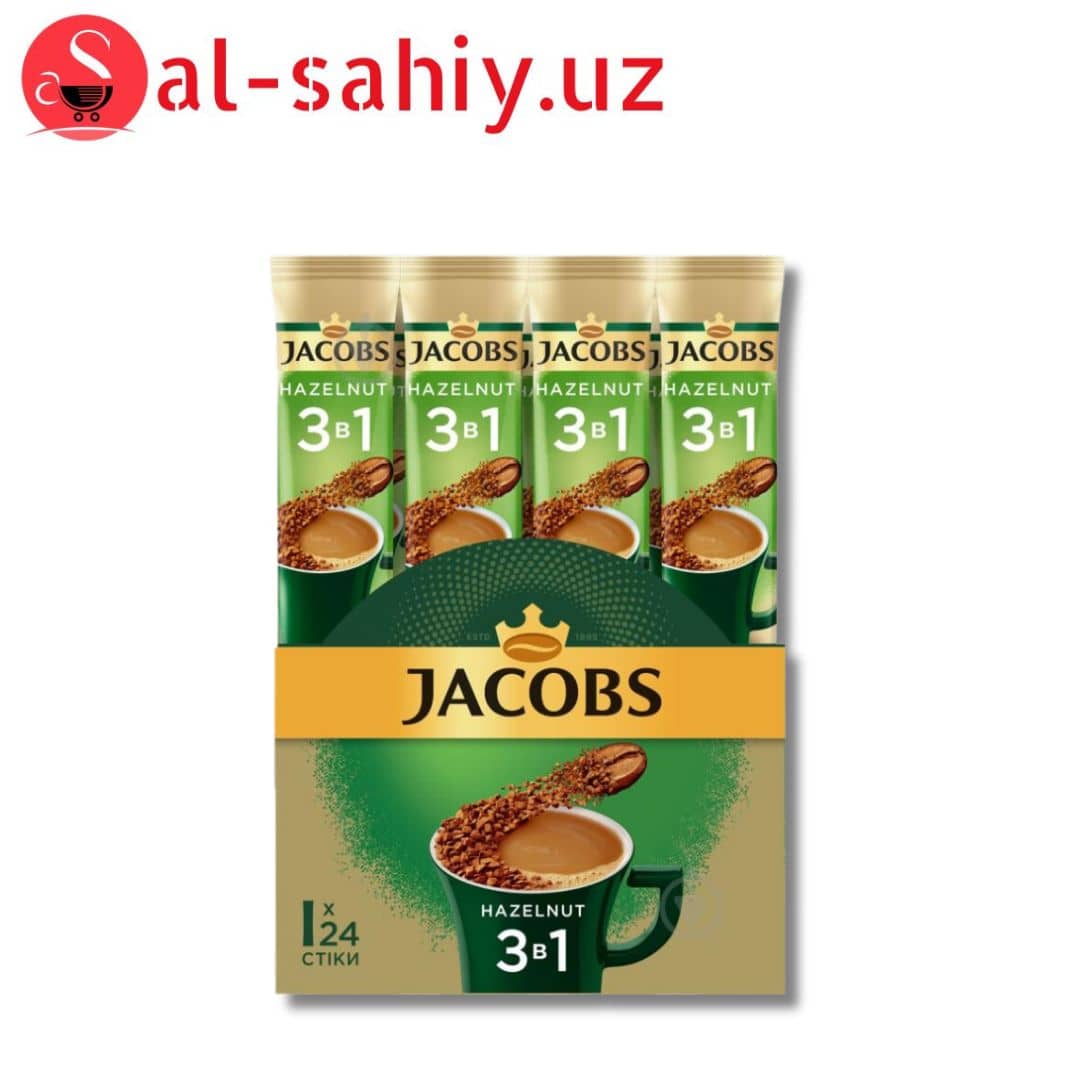 Кофе Jacobs Hazelnut (лесной орех) 3в1, стик 15 г 1