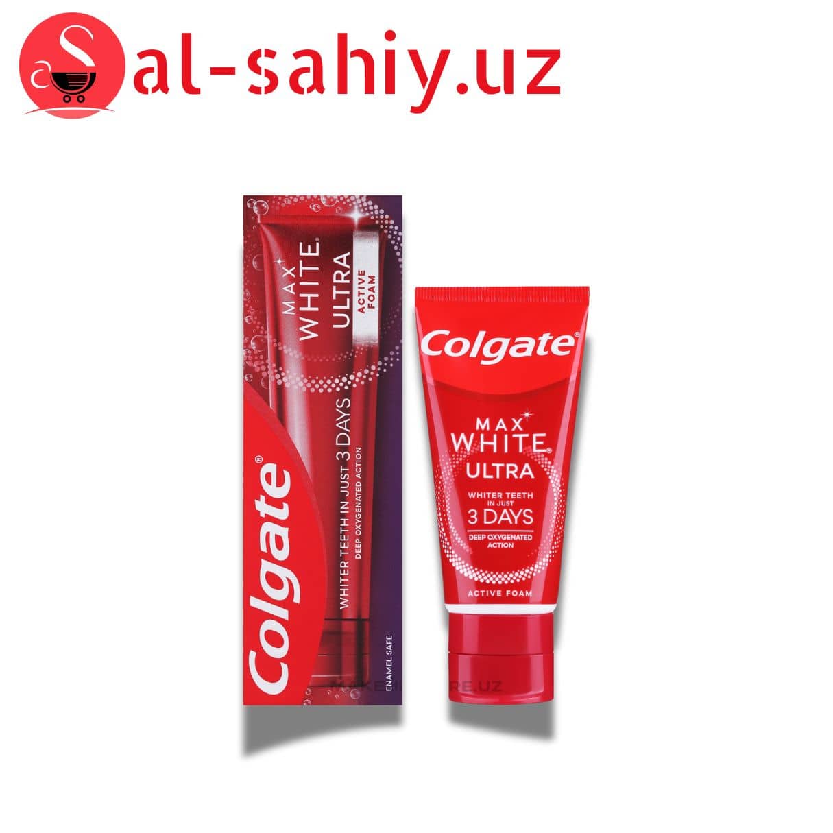 Зубная паста "Colgate"Max White Ultra Active 1+1 Foam 50 гр 1