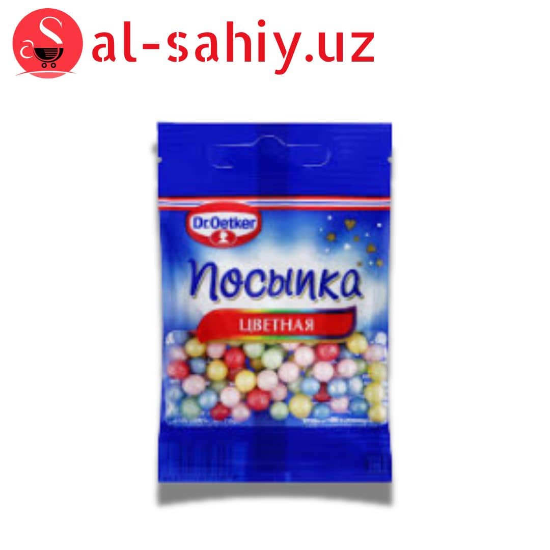 САХАРИСТОЕ КОНДИТЕРСКОЕ ИЗДЕЛИЕ DR.OETKER ПОСЫПКА ЦВЕТНАЯ ЖЕМЧУЖЕНКИ, 10 Г 1