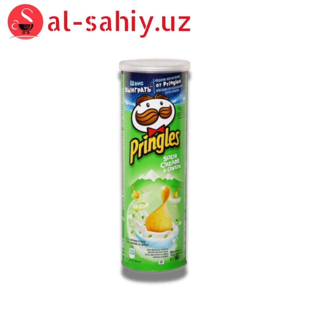 Pringles со вкусом Сметаны и Лука 165гр 1