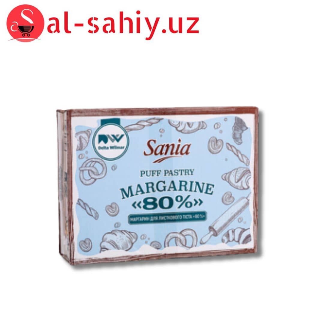 Маргарин для слоеного теста 80% TM "SANIA" 1