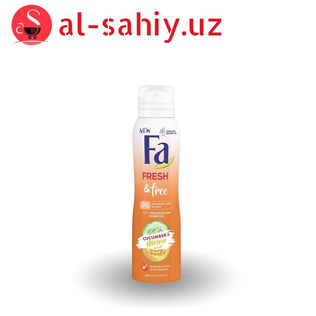 Дезодорант спрей Fa Fresh&Free Огурец и дыня (150 мл) 1