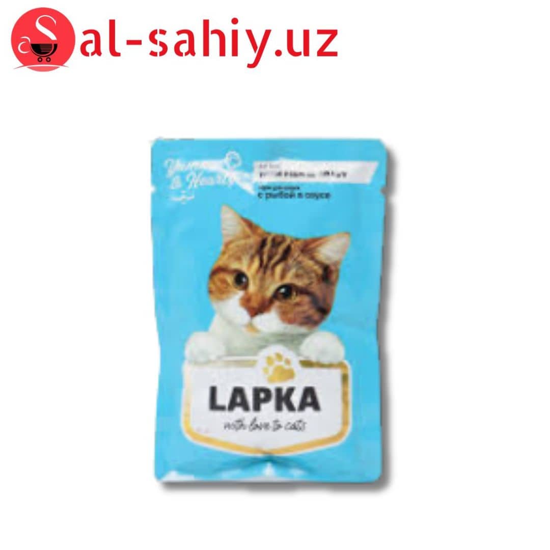 Корм Лапка д/кошек жидк.в соусе в асс. - Штрих-код: 4640011981682 1