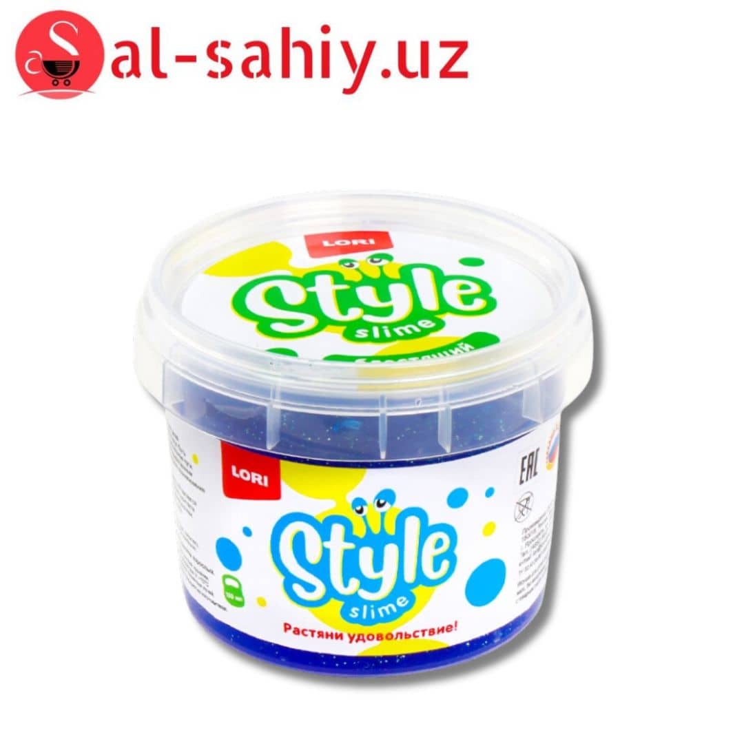 STYLE SLIME Блестящий "Синий с ароматом тутти-фрутти" 120мл 1