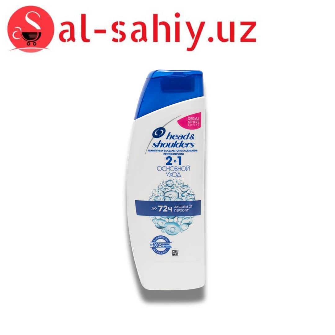Шампунь "Head&Shoulders" основной уход  против перхоти 2 в 1 с бальзамом 200 мл 1