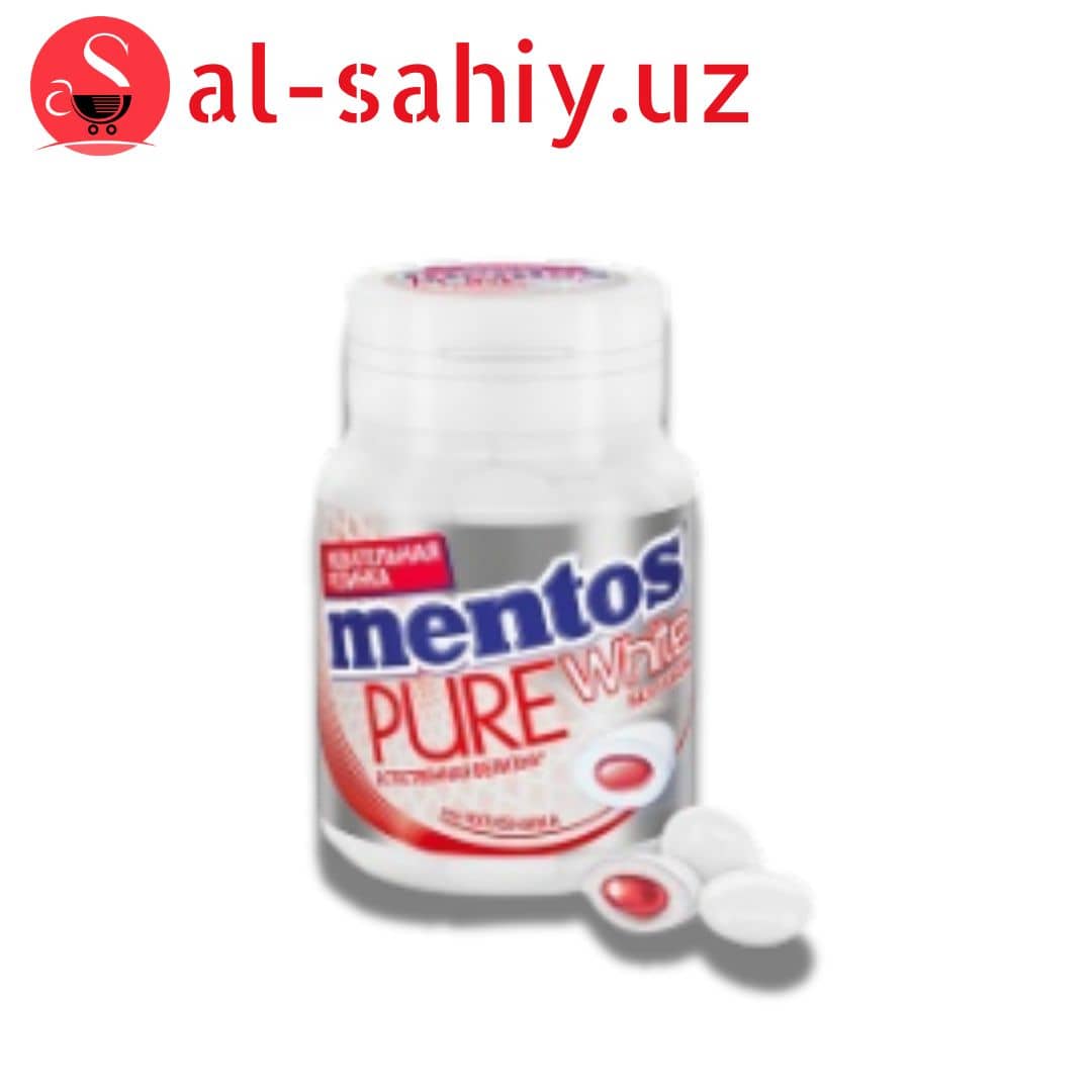 Жев. Резинка Mentos White Без сахара" 54гр 1