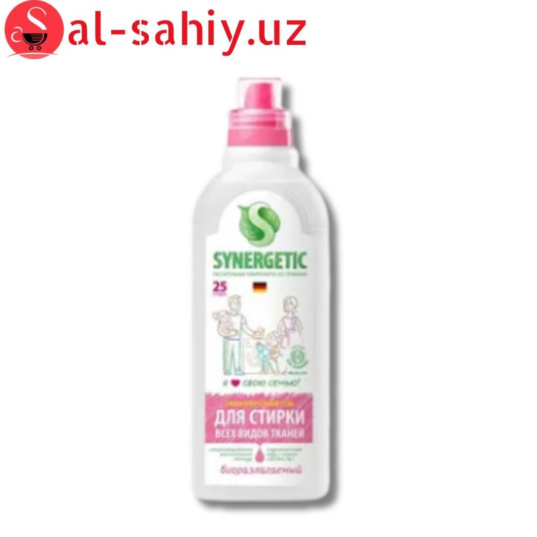 Гель для стирки SYNERGETIC, универсальный, 1 л 1