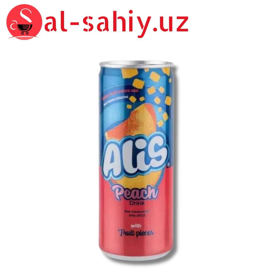 Безалкогольный напиток "Alis" со вкусом персика, 240 мл 1