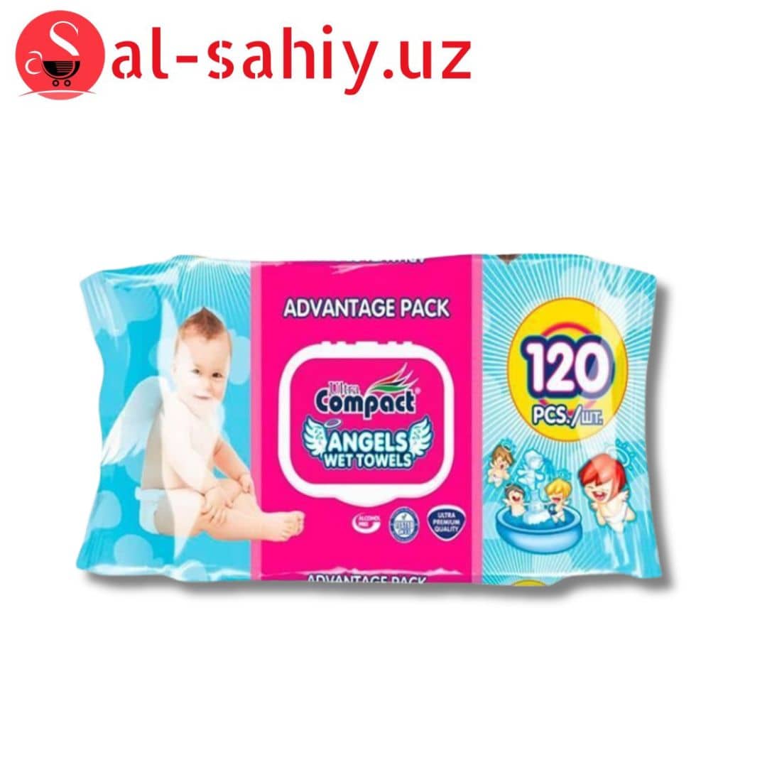 Влажный салфетки Ultra Compact ANGELS wet towels 72 1