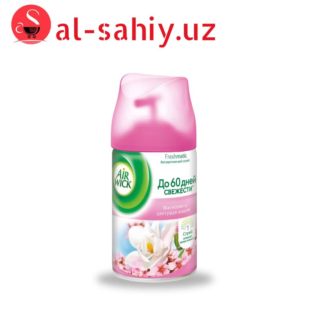 Сменный баллон для освежителя воздуха Airwick Freshmatic "Розовая магнолия и цветущая вишня", 250мл 1