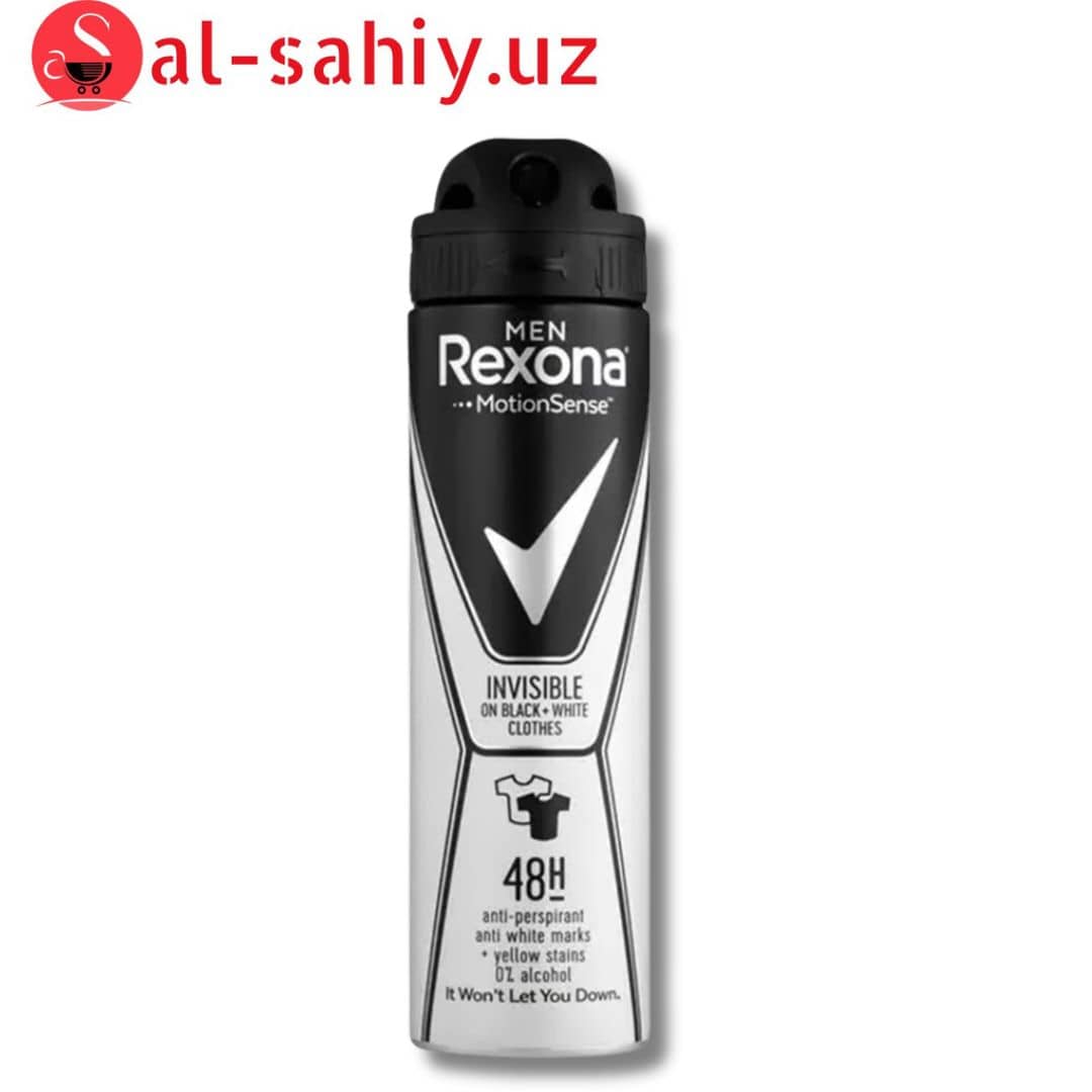 Дезодорант "REXONA" Titan спрей Invisible on black & white 150мл 1