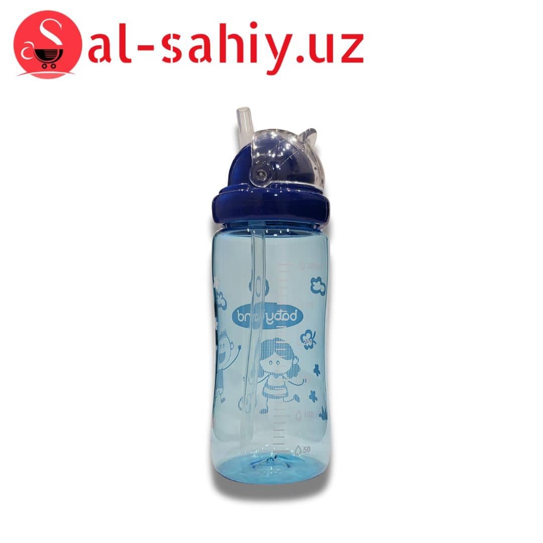 Детский бутылка с трубочкой стеклянный FlyBaby 300ml FU10693 1