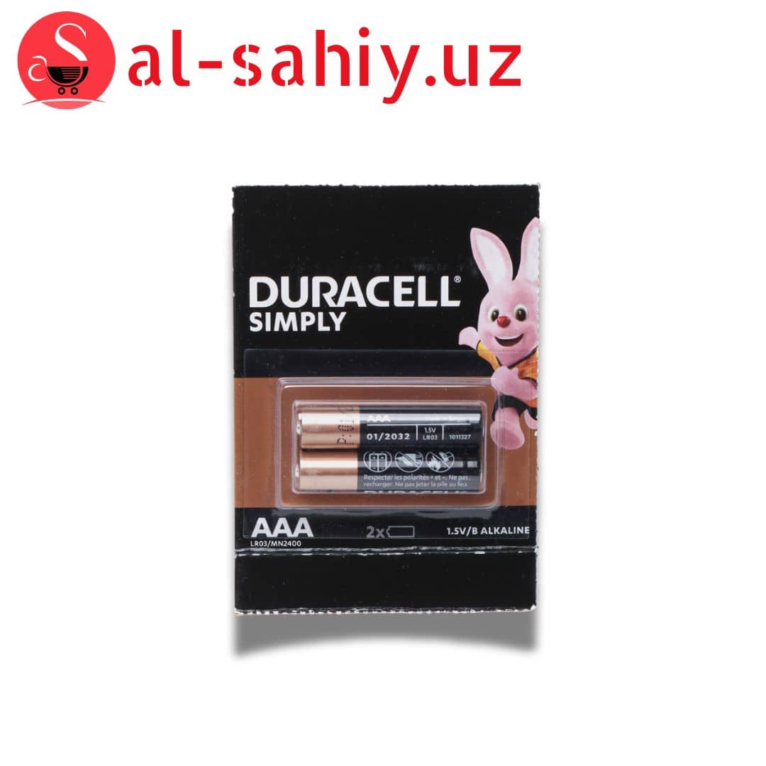 Батарейки AAA LR03-MN2400 Duracell 2шт 1