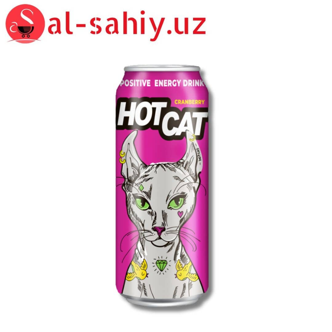 Энергетик HotCat CranBerry 0.5л 1