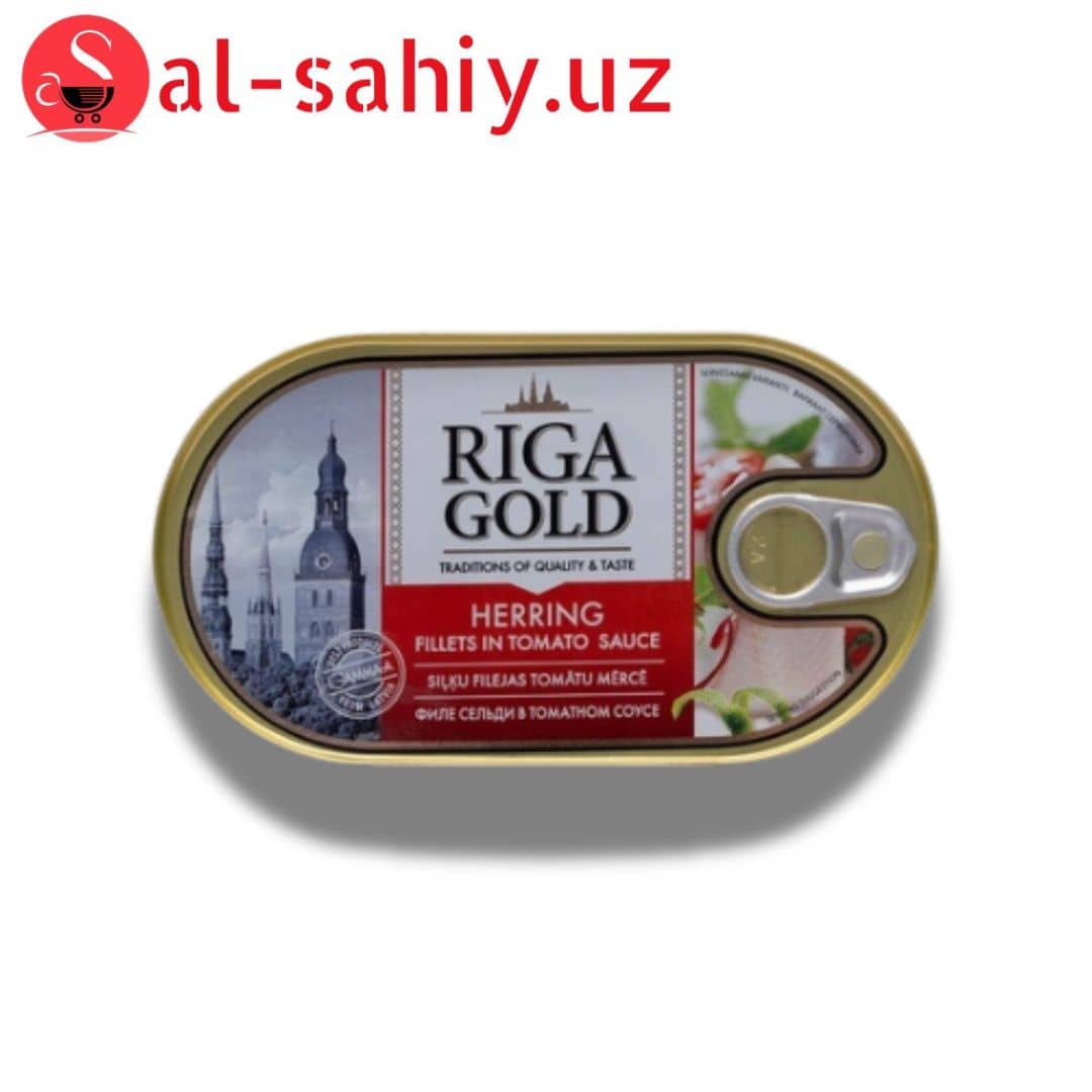 Riga Gold сельдь филе в томатном соусе 190гр 1