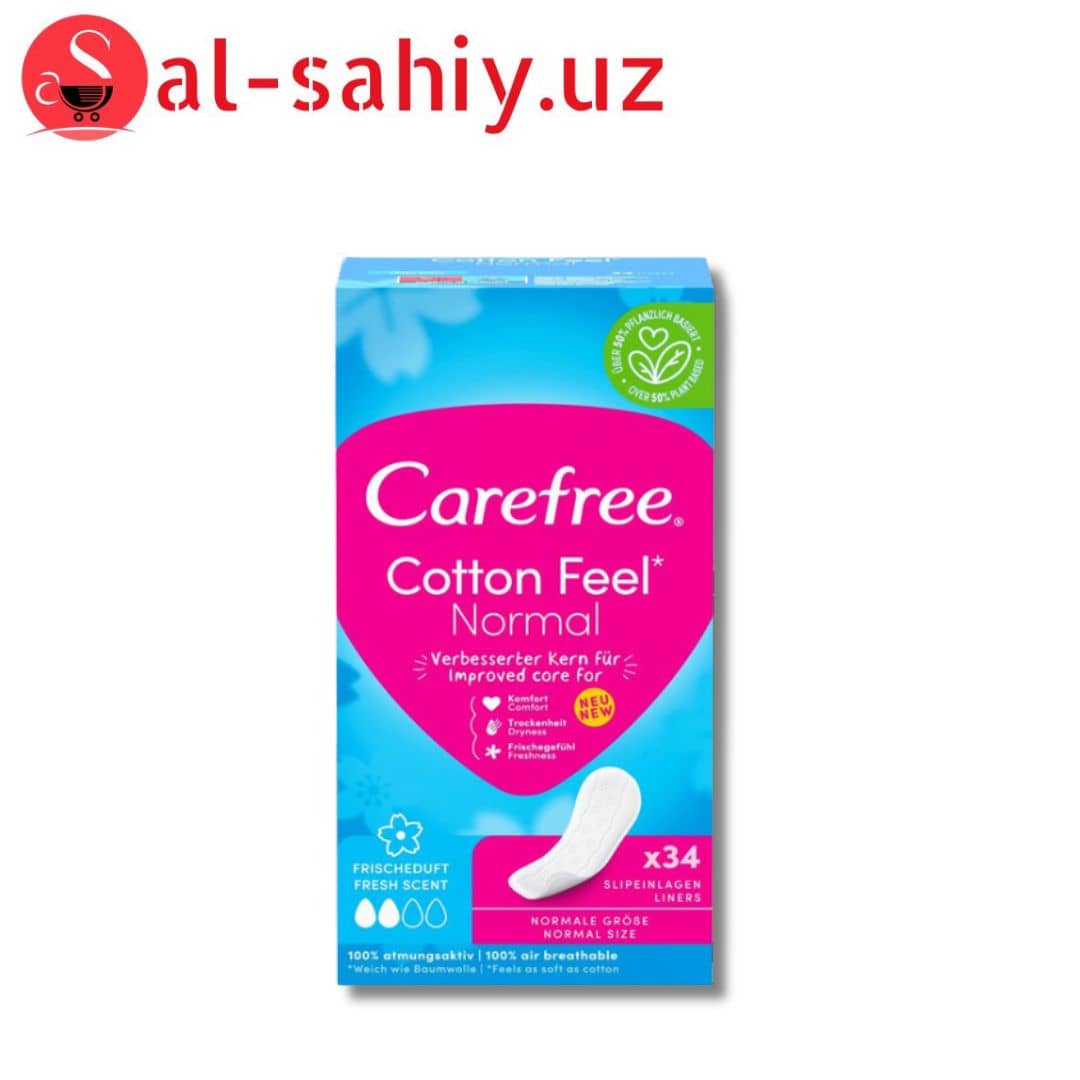 Ежедневные гигиенические прокладки Carefree Cotton Fresh 34 шт (3574661064307/3574661565071) 1