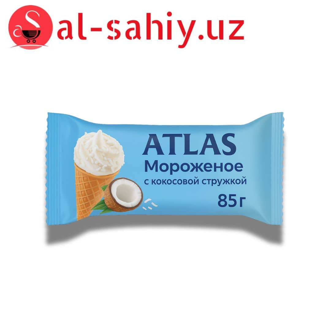 Мороженное "Atlas" c кокосовой стружка  85гр 1