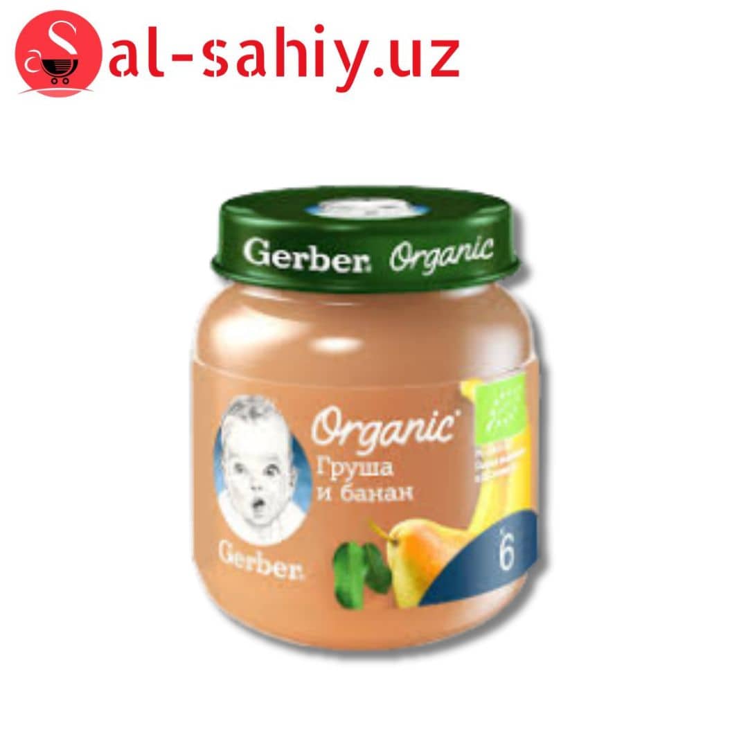 Gerber Organic «Груша и банан» 125г 1