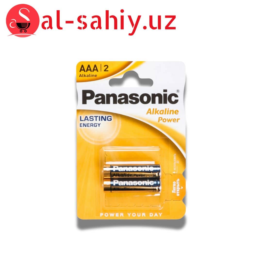 Батарейка ААА 1.5V LR03 Alkaline Power Panasonic 2шт 1
