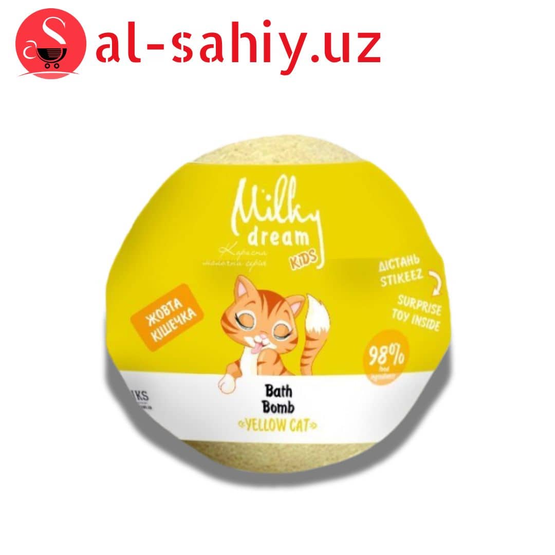 Бомба для ванн kids "Жовта кішечка" , 100 г 1