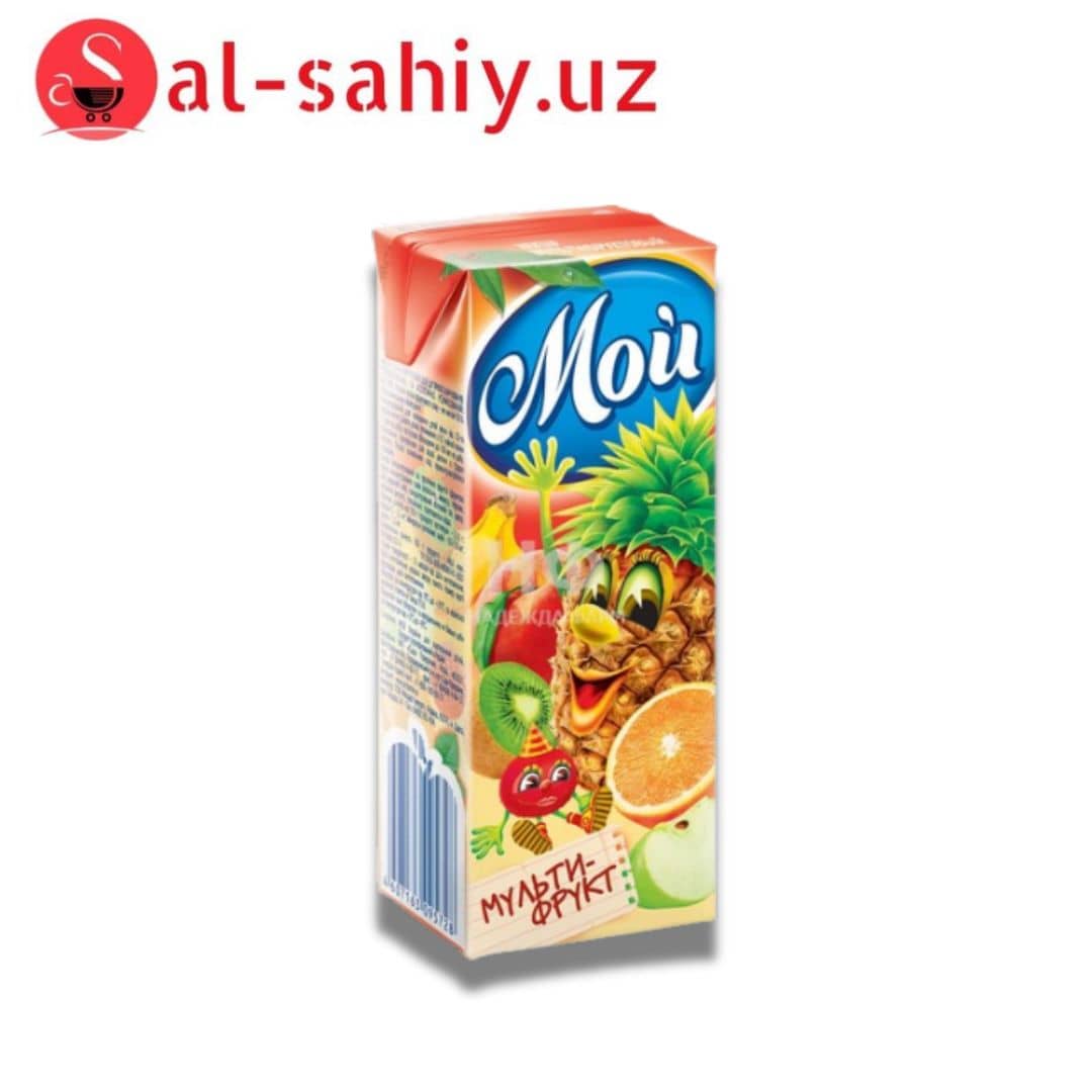 Сок  Мультифрукт  для детского питания, "Мой", 0,2л 1