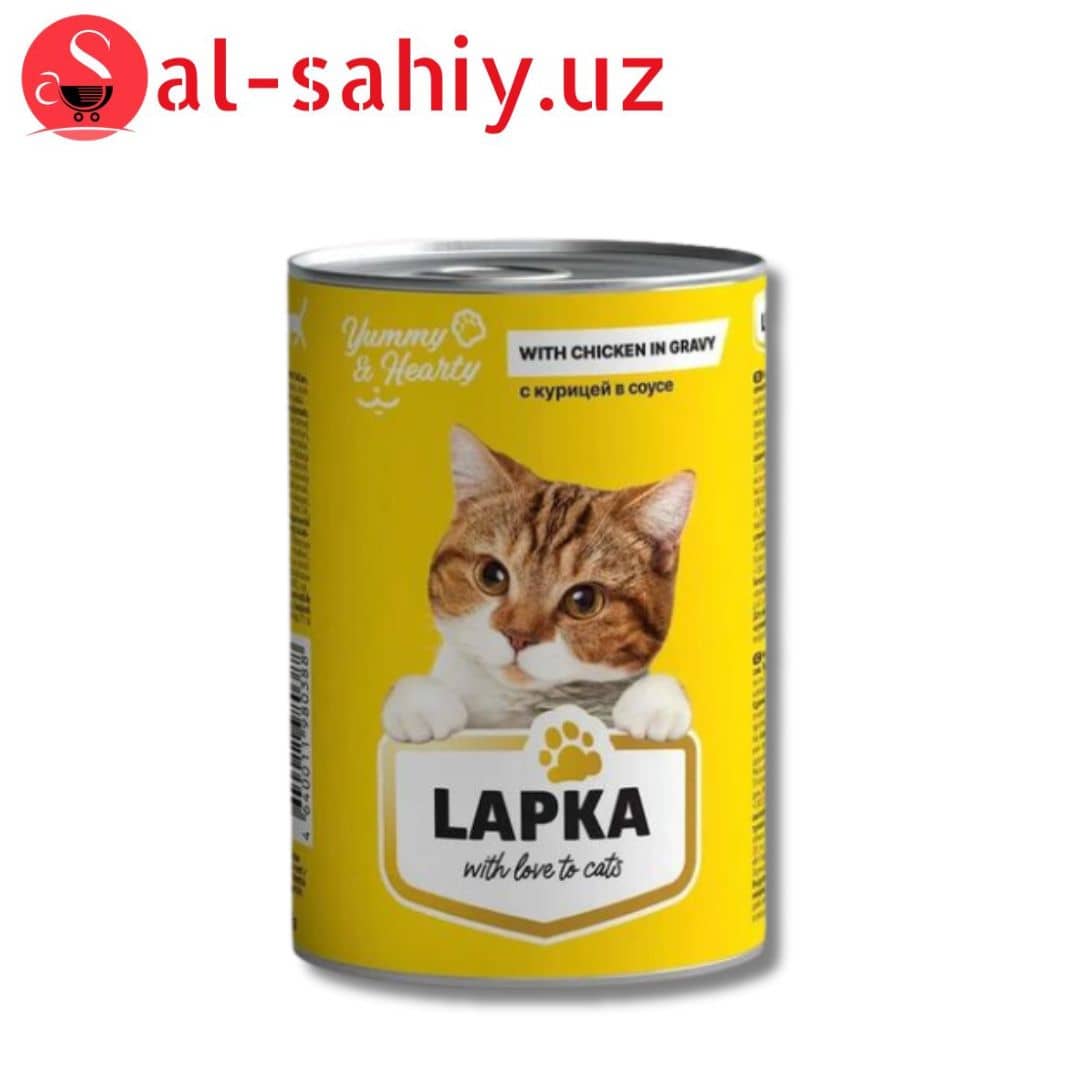 ЛАПКА консерва для кошек (курица в соусе) 415г 1