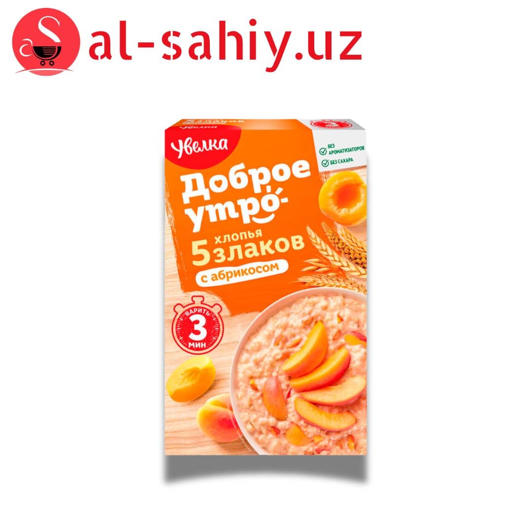 УВЕЛКА Хлопья 5 злаков с абрикосом 240г к/уп 1