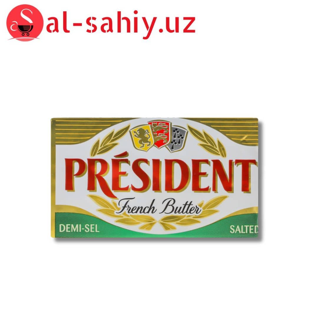 Масло 80% кислосливочное соленое President м/у 200г 1