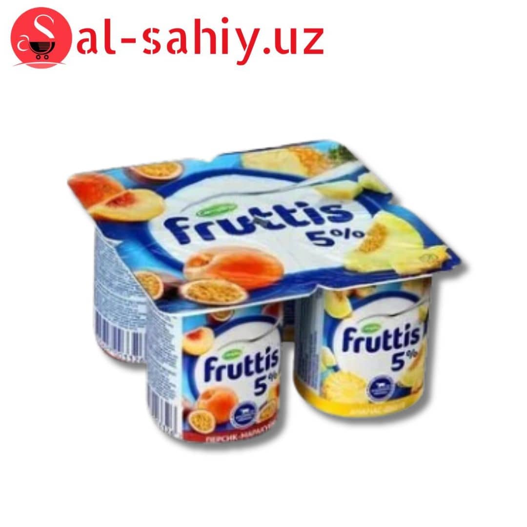 Йогурт "Fruttis 0,5%" С Маракуя-Персик/Ананас-Дыня 115гр 1