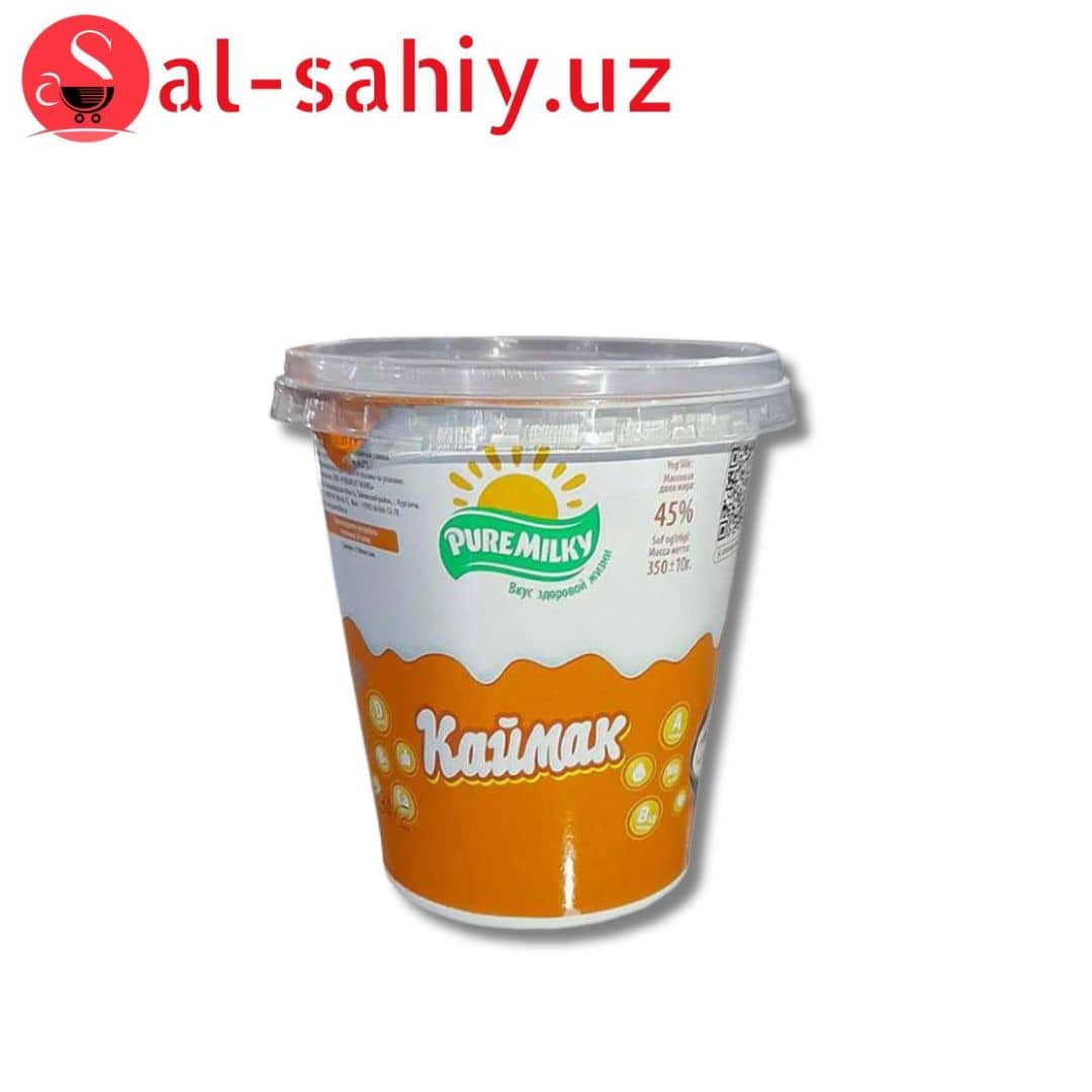 Каймак 45% 350гр стакан Pure Milky 1