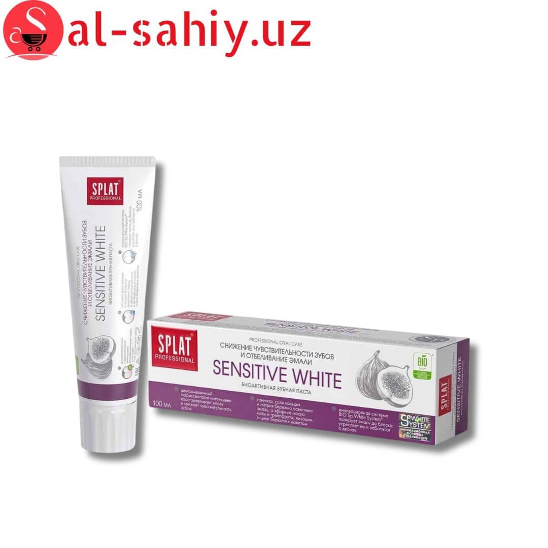 Splat PROFESSIONAL зубная паста SENSITIVE WHITE 100гр 1