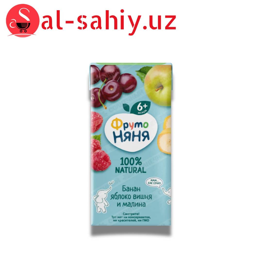 Фруто Няня 0,2л банан яблоко и вишня 1