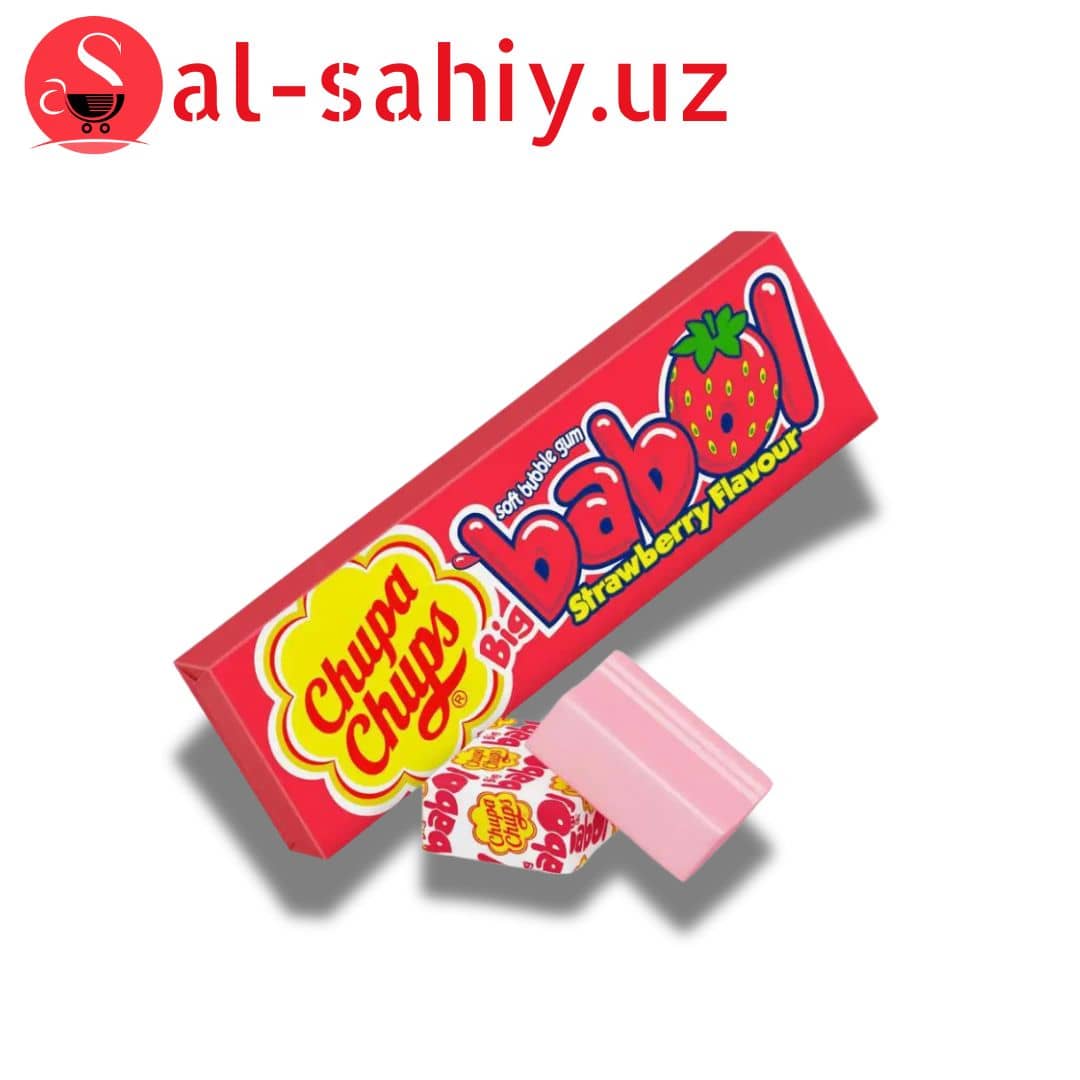 Chupa-Chups Bubble gum Клубника 1