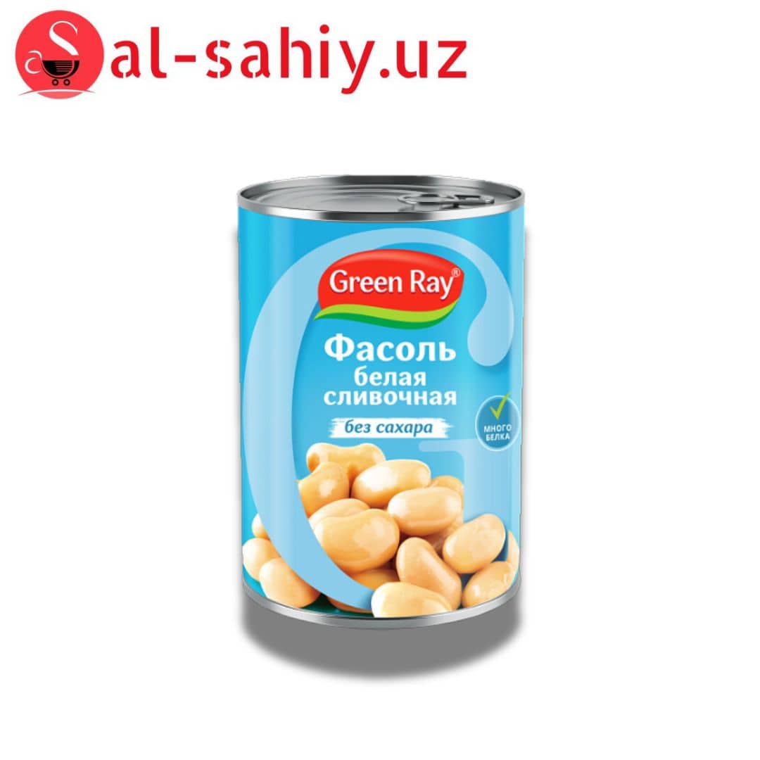 GREEN RAY Фасоль белая 400г ж/б с кл 1