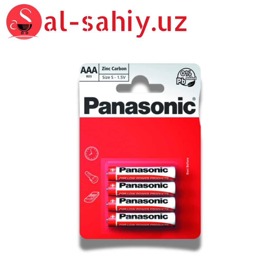 Батарейка Panasonic AAA (4шт) 1.5v 1