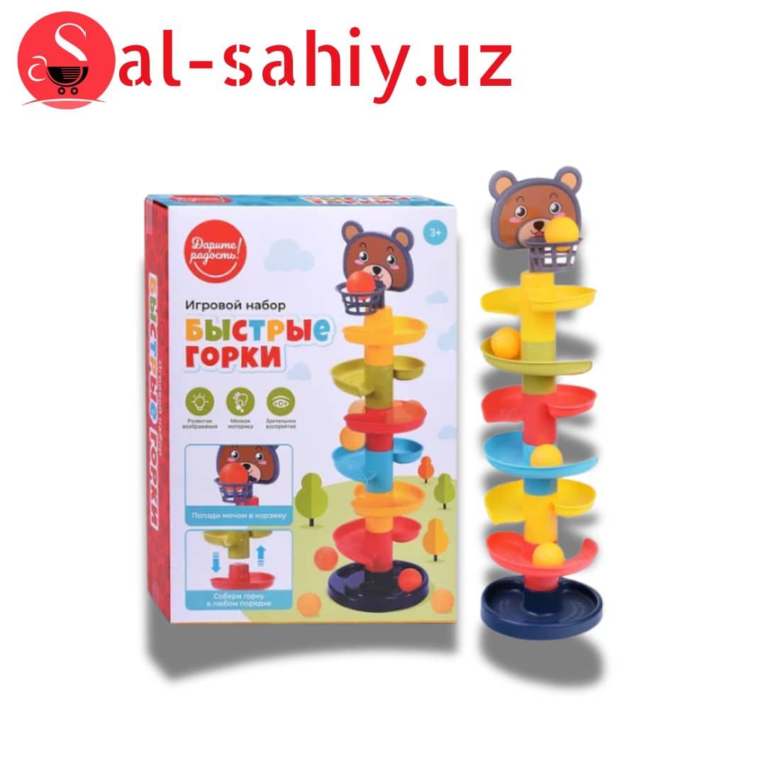 Игрушка - Пирамида "Башня" с мячом. больш. 1