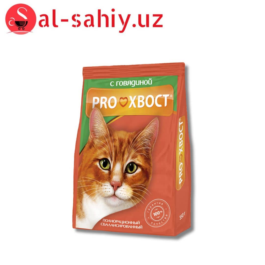 Сухой корм для кошек Proхвост с говядиной 350г 1