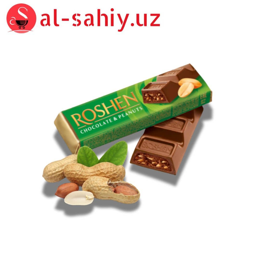Шоколадный батончик "ROSHEN" chocolate&peanuts 38Г 1