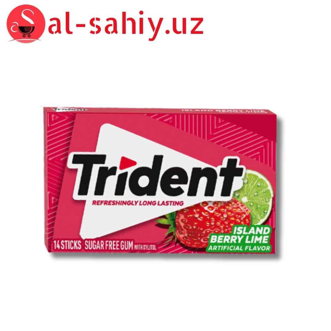 Жевательная резинка Trident клубника 14 Sticks 1