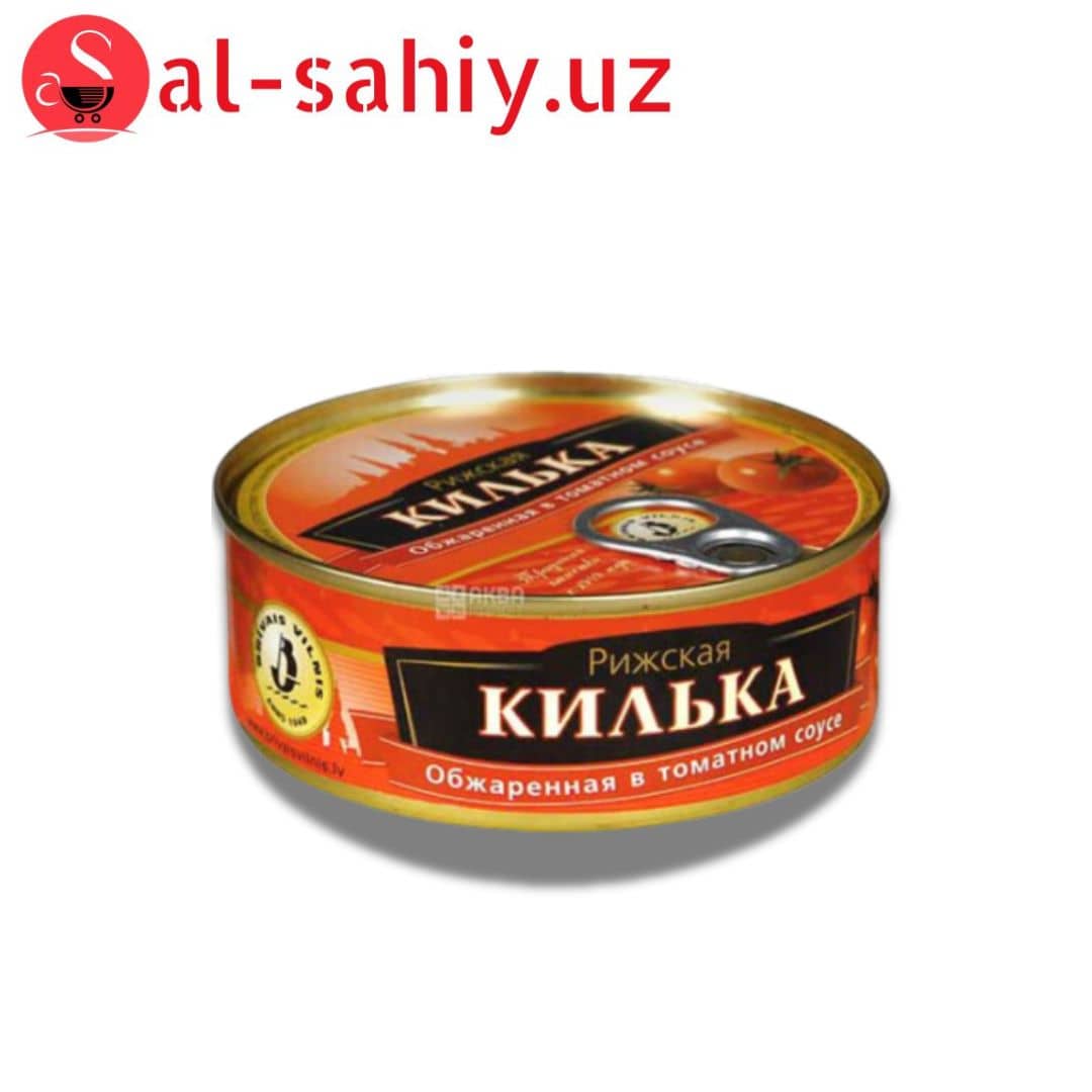 BRIVAIS VILNIS Килька Обжаренная в Томатном Соусе, ж/б ключ 240г 1